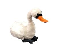 SMJWH Adorable Cygne muet en Peluche, Cygne Blanc réaliste en Peluche, Oiseau Doux et câlin, for et Adultes(Short Hair)