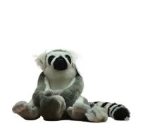SMJWH Adorable Jouet en Peluche de lémurien à Queue annelée, Animal en Peluche Primate Assis Stable, poupée de Singe à Queue rayée, Cadeau de la Faune for Les