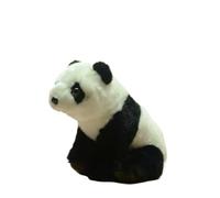 SMJWH Adorable Jouet en Peluche Panda Assis, Animal Doux Noir et Blanc, poupée Ours réaliste, Cadeau de for décoration