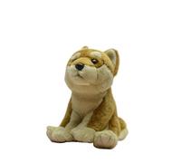 SMJWH Adorable Jouet en Peluche Shiba Inu Assis, poupée de Chien Japonais Doux, Cadeau Chiot Jaune réaliste for Les