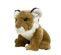 SMJWH Adorable lionceau en Peluche - Peluche réaliste et Douce avec Une collerette Blanche Duveteuse, Cadeau d'anniversaire idéal for Les