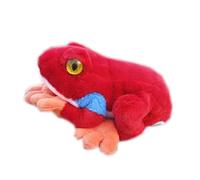 SMJWH Adorable Peluche Arbre, poupée Douce en, Animal réaliste aux Yeux Rouges, Grenouille Ultra for(Red)