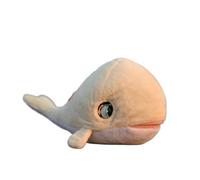 SMJWH Adorable Peluche béluga, Animal Marin Tout Doux, Adorable poupée en for, décoration de Chambre d'enfant sur Le thème l'océan, Cadeau d'anniversaire for garçons et Filles