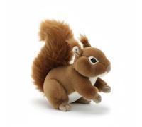 SMJWH Adorable Peluche écureuil à la Grande Queue touffue, poupée Animal de la forêt en Peluche de 16 cm, Cadeau de Poche for Les Filles, Les et Les Amoureux de la Nature.