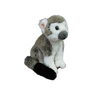 SMJWH Adorable Peluche Singe-écureuil Assis, Primate en, Jouet éducatif sur la Faune for, garçon ou Fille, Cadeau d'anniversaire(Grey)