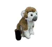 SMJWH Adorable Peluche Singe-écureuil Assis, Primate en, Jouet éducatif sur la Faune for, garçon ou Fille, Cadeau d'anniversaire(Brown)