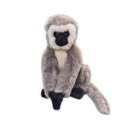 SMJWH Adorable Singe langur en Peluche, Gibbon Gris Tout Doux, Primate à Longue Queue réaliste, Jouet for(A)