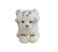 SMJWH Adorable Tigre en Peluche réaliste, Adorable Petit Tigre Doux for, 20 cm, Marron et Blanc, (White)
