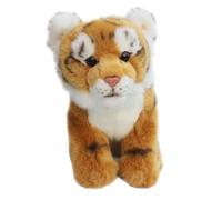 SMJWH Adorable Tigre en Peluche réaliste, Adorable Petit Tigre Doux for, 24 cm, Marron et Blanc,(Brown)