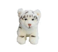 SMJWH Adorable Tigre en Peluche réaliste, Adorable Petit Tigre Doux for, 24 cm, Marron et Blanc,(White)