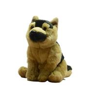 SMJWH Chiot Noir et Beige, Peluche Assise, Chien de Berger Allemand, Animal en for