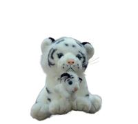 SMJWH Ensemble de Peluches Tigre mère et Petit, Adorable poupée Tigre réaliste, Douce et câline, Cadeau(White)