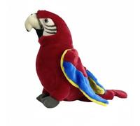 SMJWH Grand Perroquet Ara Rouge et Bleu en Peluche, Oiseau en Peluche réaliste, Animal Doux à câliner, Cadeau for