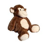 SMJWH Grand Singe en Peluche Mignon avec Poche, poupée Animal capucin Douce, Compagnon câlin, Jouet Marron Haut for Le Rangement des