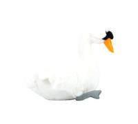 SMJWH Jouet en Peluche de Cygne élégant, Animal en Peluche de Cygne Noir et Blanc Doux, poupée d'oiseau Gracieuse for Cadeaux d'anniversaire d', Ornement décoratif de Maison et Jouet(White)