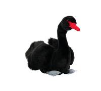 SMJWH Jouet en Peluche de Cygne élégant, Animal en Peluche de Cygne Noir et Blanc Doux, poupée d'oiseau Gracieuse for Cadeaux d'anniversaire d', Ornement décoratif de Maison et Jouet(Black)