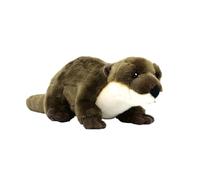 SMJWH Jouet en Peluche de Loutre Mignon, poupée couchée Douce, mer réaliste for Cadeaux d'anniversaire d', décor pépinière d'animaux Aquatiques Moelleux