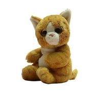 SMJWH Jouet en Peluche Gingembre à Grands Yeux, Chaton Assis Super Doux, poupée, Cadeau câlin Collectionner for