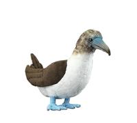 SMJWH Jouet en Peluche réaliste de Fou à Pieds Bleus, Oiseau mer, Mignonne la Faune, Jouet éducatif d'oiseau, décor, 34 cm