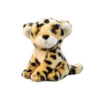 SMJWH Jouet en Peluche réaliste de Grande Taille, Animal en Peluche Super Doux en Forme de léopard, de léopard nébuleux ou de léopard des neiges, poupée animalière.(Yellow)