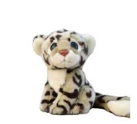 SMJWH Jouet en Peluche réaliste de Grande Taille, Animal en Peluche Super Doux en Forme de léopard, de léopard nébuleux ou de léopard des neiges, poupée animalière.(Grey)