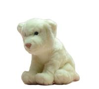SMJWH Jouet en Peluche Tigre Blanc Assis, Animal réaliste, poupée Chat, décoration for, Cadeau for la Faune