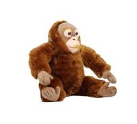 SMJWH Mignon Gorille en Peluche Doux poupée for Cadeau d'anniversaire câlin Jungle Singe Mascotte Bois Chambre de bébé décoration 27 cm