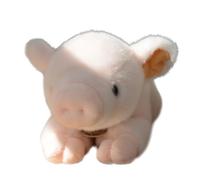 SMJWH Mignonne Peluche Cochon Rose couché, Jouet en Peluche, décoration de Voiture, Cadeau(23cm)