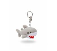 SMJWH Mini Porte-clés en Peluche Grand Requin Blanc, breloque de Sac Douce for Animal l'océan, Accessoire à Dos Jouet Marin Mignon(A)