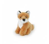 SMJWH Mini Renard en Peluche réaliste et Douce, Petit Animal de la forêt à câliner, Cadeau éducatif for Une fête d'(Brown 14cm)