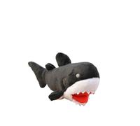 SMJWH Peluche aimantée for réfrigérateur représentant Un Grand Requin Blanc, Animal Marin réaliste avec Aimant, décoration Douce et câline for Amoureux des Requins(Black)