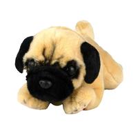 SMJWH Peluche Chien Carlin Mignon Couché, Douce Poupée Chiot en, Cadeau Câlin