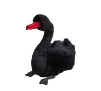 SMJWH Peluche Cygne Noir, Oiseau d'eau réaliste en Peluche, Douce et câline, Jouet Animal Mignon for collectionneurs