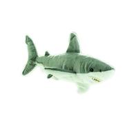 SMJWH Peluche Grand Requin Blanc, Animal en Réaliste Prédateur Océanique, Poupée Marine Douce et Câline for Collectionneurs