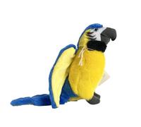 SMJWH Peluche Perroquet Ara Bleu et Jaune éclatant, Adorable Peluche Douce, for Les et Les Amoureux des Oiseaux.