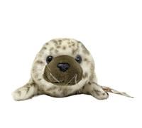 SMJWH Peluche réaliste de Phoque, bébé Blanc et tacheté, Cadeau en Peluche(Spots)