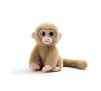 SMJWH Peluche Singe aux Grands Yeux adorables - Primate Douce à Longue Queue for et collectionneurs(Khaki)