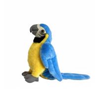 SMJWH Perroquet Ara Bleu et Jaune en Peluche réaliste, Doux et Moelleux, for Les sur Le thème de la Jungle.