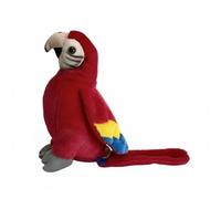 SMJWH Perroquet Ara Rouge en Peluche réaliste, Doux et Moelleux, for Les