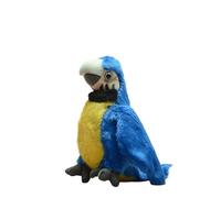 SMJWH Petit Jouet en Peluche Ara Bleu et Or, poupée d'oiseau en Peluche réaliste Debout, Compagnon de Perroquet Exotique Doux, Cadeau for et décoration de la Maison
