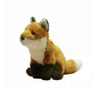 SMJWH Petit Jouet en Peluche Renard Assis réaliste, Animal en Peluche Doux, poupée renarde, Cadeau câlin léger for, décoration de Chambre d'enfant