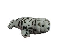 SMJWH Phoque tacheté réaliste en Peluche, Phoque du Groenland Doux, Adorable mammifère Marin, créature Marine câline for