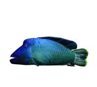 SMJWH Poisson Napoléon en Peluche réaliste, 55 cm, idéal comme Cadeau de Noël ou décoration Marine