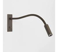 SMJY Lampe de lecture à col de cygne, applique murale de chevet LED 5 W avec interrupteur, appliques d'alimentation intégrées couleur cuivre antique pour chambre à coucher, salle d'étude, studio,