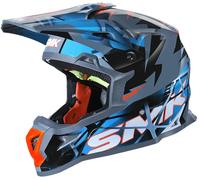 SMK Fulmine, casque de motocross L Bleu/Gris/Noir Bleu/Gris/Noir