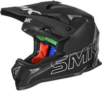 SMK Allterra Solid, casque de motocross M Noir Mat Noir Mat
