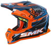 SMK Allterra Tribou N Casque de motocross, bleu-orange, taille XL pour homme