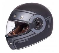 SMK CASQUE INTÉGRAL RETRO SEVEN NOIR GRIS XS