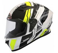 SMK CASQUE INTÉGRAL STELLAR SWANK NOIR BLANC JAUNE XL