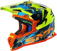 SMK Fulmine, casque de motocross M Jaune Néon/Orange/Bleu/Noir Jaune Néon/Orange/Bleu/Noir